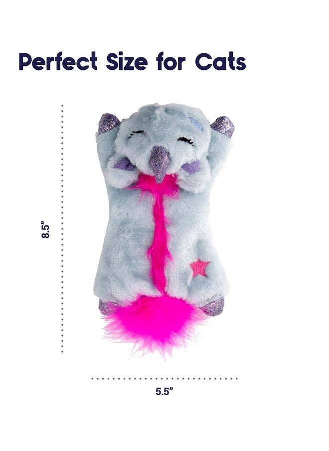 Catstages Cuddle Pal Unicorn Soothing Plush Purple Cat Toy