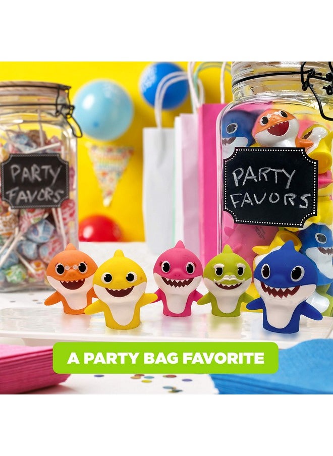 Nickelodeon Baby Shark 5 Pc Finger Puppet Set - Party Favors, Educational, Bath Toys, Story Time, Beach Toys, Playtime,5 Count (Pack of 1)