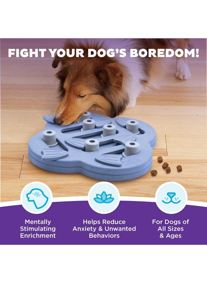 Outward Hound by Nina Ottosson Dog Hide N' Slide Treat Puzzle Enrichment Toy, Level 2 Intermediate, Purple, Composite