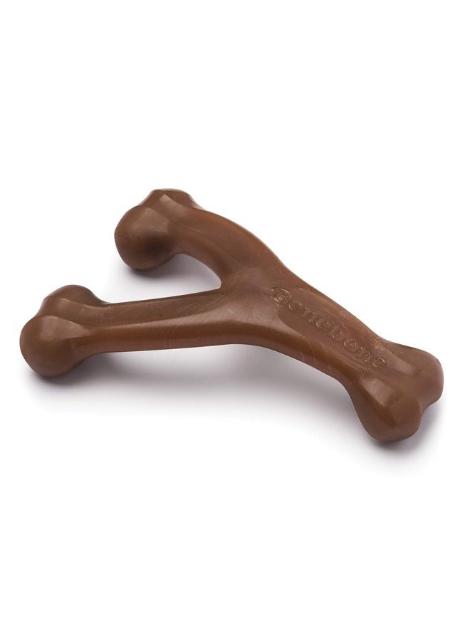 Pawsindia Benebone Wishbone Durable Dog Chew Toy for Aggressive Chewers|Real Peanut Medium for All Breeds