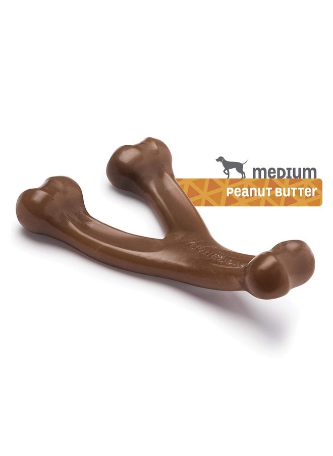Pawsindia Benebone Wishbone Durable Dog Chew Toy for Aggressive Chewers|Real Peanut Medium for All Breeds