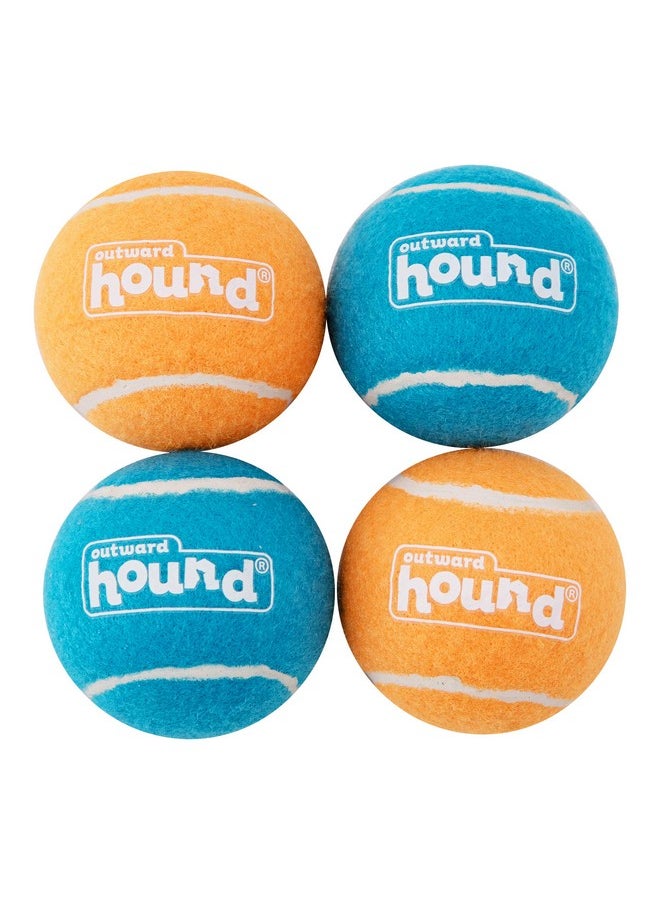 Outward Hound Tennis Ballz Fetch Dog Toy, 4-Pack