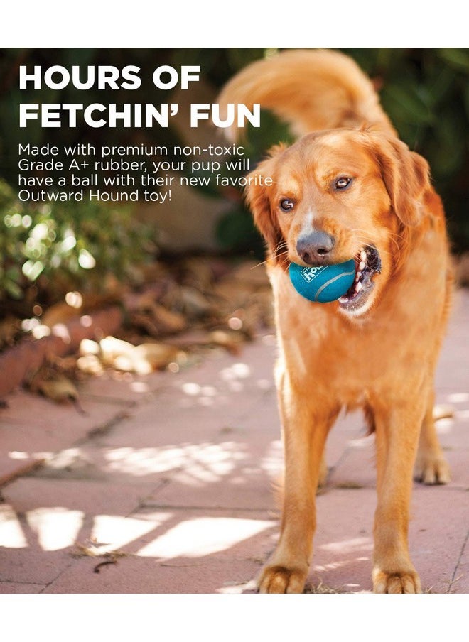 Outward Hound Tennis Ballz Fetch Dog Toy, 4-Pack