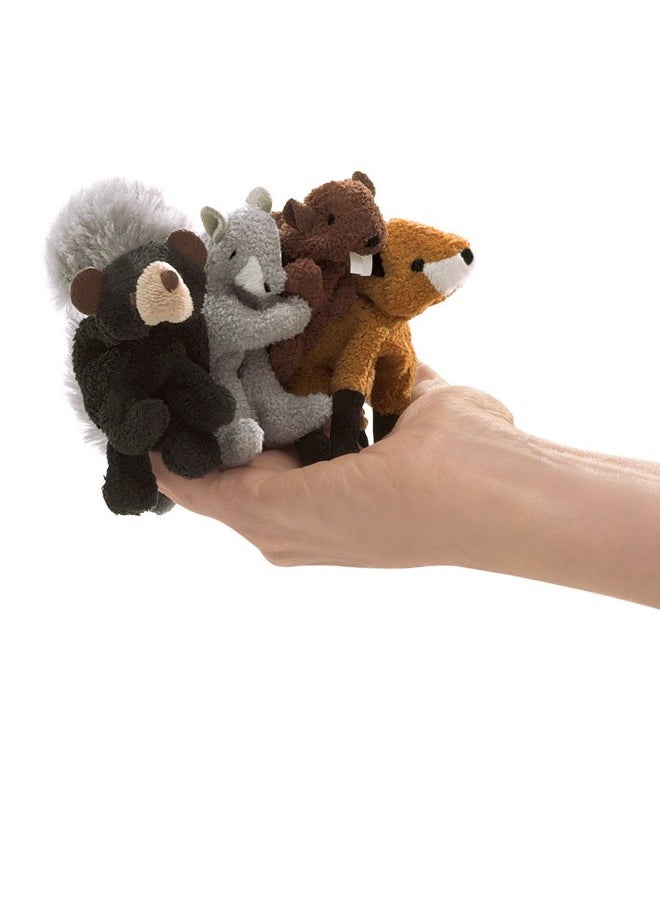 Folkmanis Woodland Animal Finger Puppet Set, Multicolor, 8