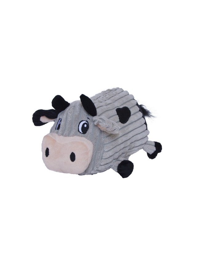 Outward Hound Fattiez Cow Plush Squeaky Dog Toy, Medium