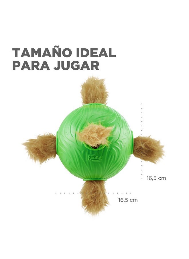 Outward Hound Nina Ottosson Dog Snuffle N' Treat Ball Interactive Treat Ball Dog Puzzle Dog Enrichment Dog Toy, Level 2 Intermediate, Green, Large
