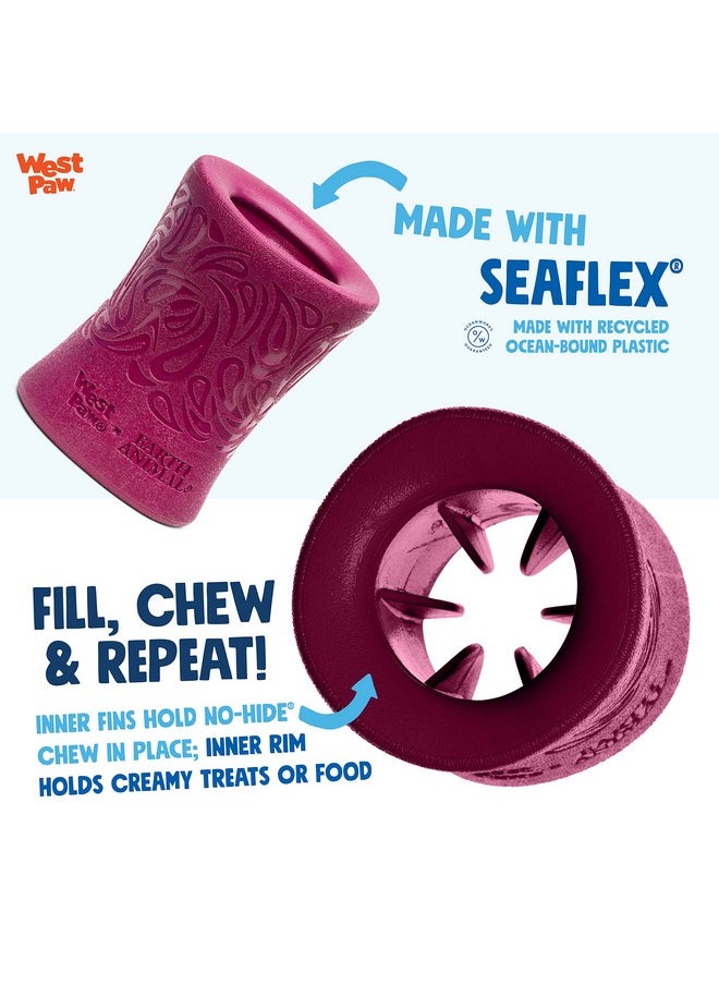 WEST PAW Funnl Dog Chew Toy - Interactive Treat Toys for Dogs - Toy Fillable with Earth Animal No-Hide Chews - Large 4.25