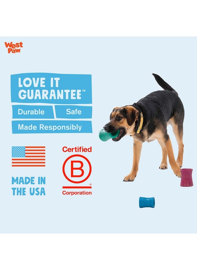WEST PAW Funnl Dog Chew Toy - Interactive Treat Toys for Dogs - Toy Fillable with Earth Animal No-Hide Chews - Large 4.25