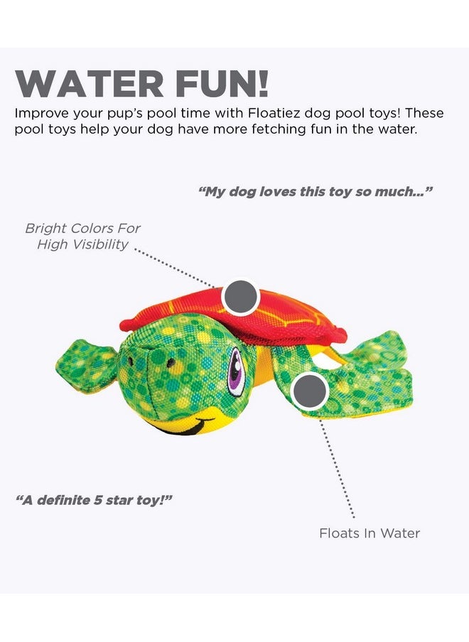 Outward Hound Floatiez Turtle Floating Interactive Dog Toy, Medium