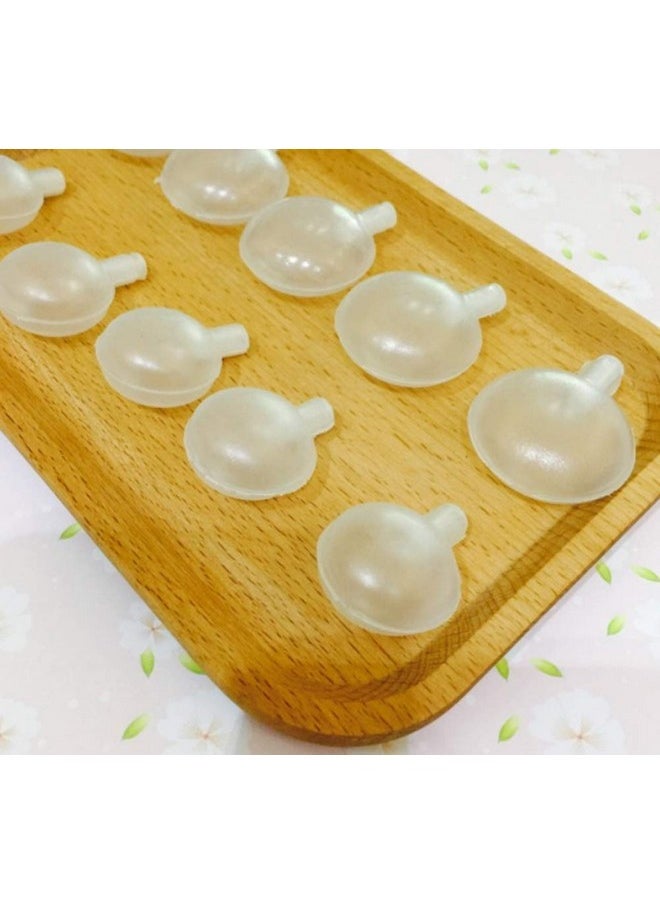 vipolish 25PCS 50mm Clear Plastic Toy Squeakers Fit Repair Dog Pet Toys Noise Maker Insert Replacement Whistle Chew Toy Noise Maker Replacement Squeakers Inner Accsssories