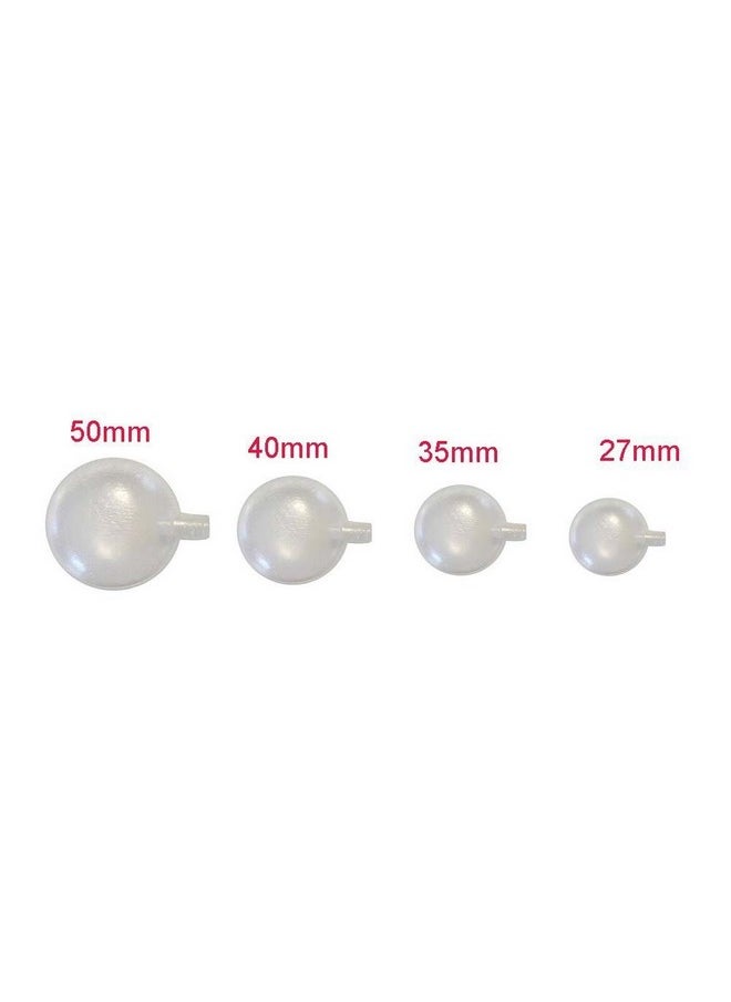 vipolish 25PCS 50mm Clear Plastic Toy Squeakers Fit Repair Dog Pet Toys Noise Maker Insert Replacement Whistle Chew Toy Noise Maker Replacement Squeakers Inner Accsssories