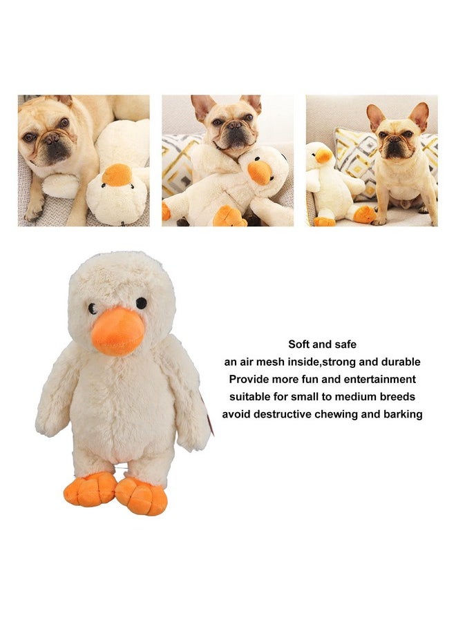 Zerodis Dog Plush Duckling Sounding Toy, Squeak Plush Duck Dog Toy Doggies Teething Puppy Chew Toy for Small Medium Dogs(S)