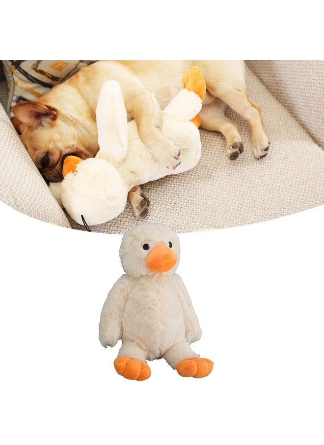 Zerodis Dog Plush Duckling Sounding Toy, Squeak Plush Duck Dog Toy Doggies Teething Puppy Chew Toy for Small Medium Dogs(S)