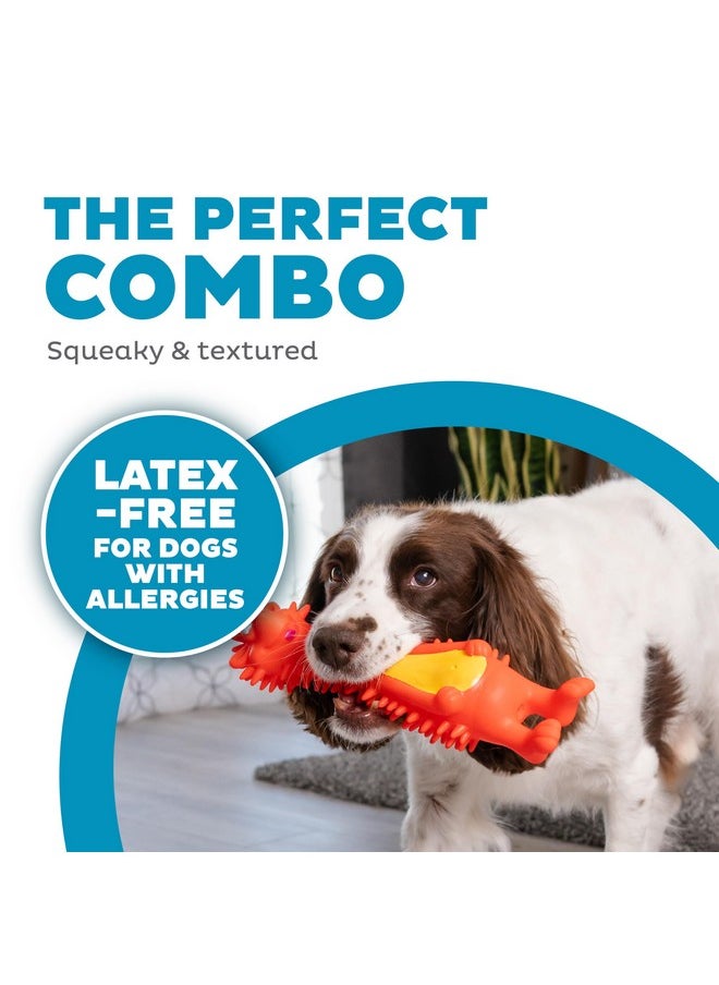 Outward Hound Latex-Free Big Squeak Hedgehog Dog Toy