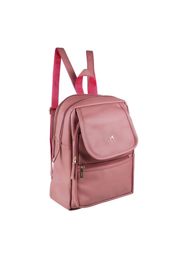 Metro Womens Synthetic Peach Backpack (One Size)