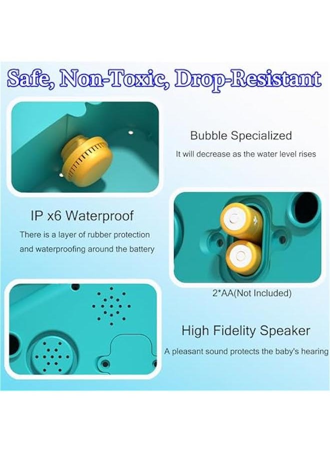 Baby Bath Toys - Bath Toys Bath Bubble Machine Automatic Bubble Maker with Music, Bath Toys for Kids Ages 1-3 4-8 Toddler Bath Toys Dinosaur Toys for Kids 3-5 Gifts for Boys Girls