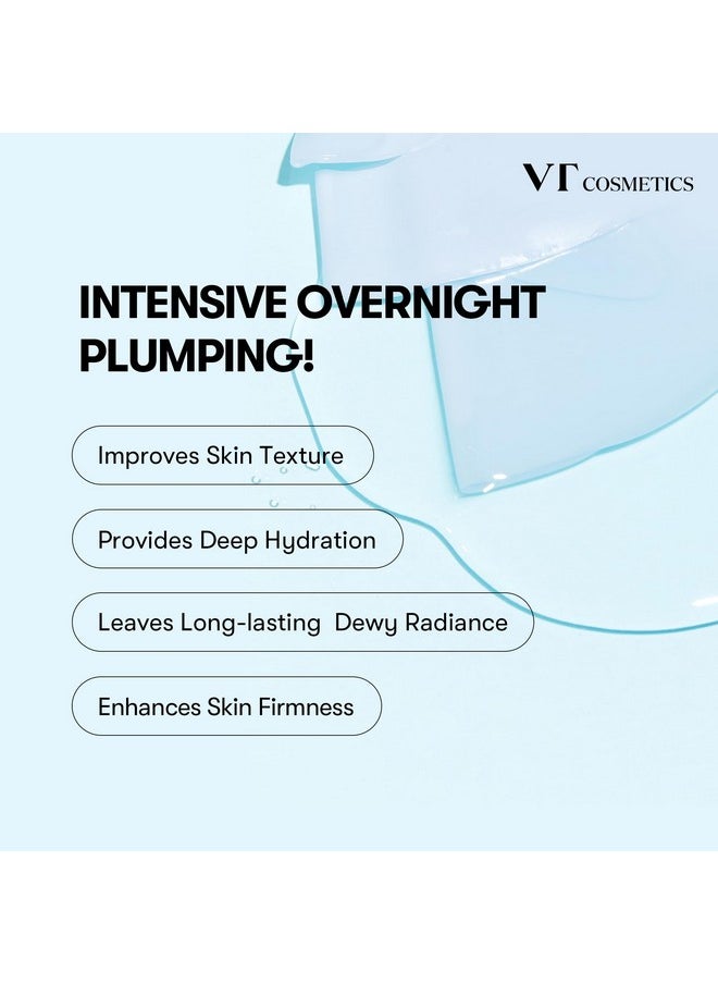 VT COSMETICS Hydrop Reedle Shot 100hl 2-Step Hydrogel Mask(34.5gx4ea), Intensive Hydrating, Exosome Hyaluronic Acid Face Mask, Dewy & Glass Skin, Overnight Melting Mask, Korean Facial Mask