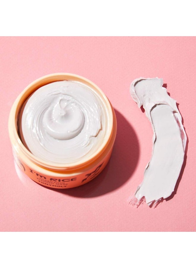 TONYMOLY I'm Rice Clarifying Blemish Clay Mask - Detoxifies, Reduces Redness, Soothes Irritated Skin - Kaolin Clay and Fermented Rice - 100ml