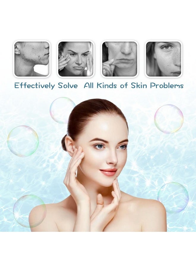 HXDZFX LED FACIAL LIGHT THERAPY MASK-Led Face Mask Light Therapy, 7 Led Light Therapy Facial Skin Care Mask - Blue & Red Light for Acne Photon Mask - Skin Care Mask for Face and Neck.White