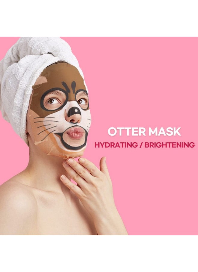 Epielle Character Sheet Masks | Animal Spa Mask, 12-Pack | For All Skin Types | Ideal Spa Gifts, Birthday Party Favors, Girls' Night Out, Skincare Party | Korean Skincare