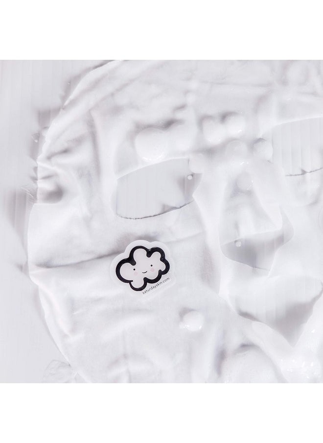 Saturday Skin Cotton Cloud Probiotic Power Face Mask Vit E Seabuckthorn Fruit Extract Omega Fatty Acids For Healthy Skin And Glow Self Home Care Facial Mask Sheet (25ml/0.84 Fl Oz)