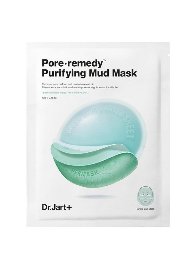Dr.Jart+ Pore.Remedy™ Purifying Mud Face Mask | Sheet Mask | Korean Skin Care, 1 Pack