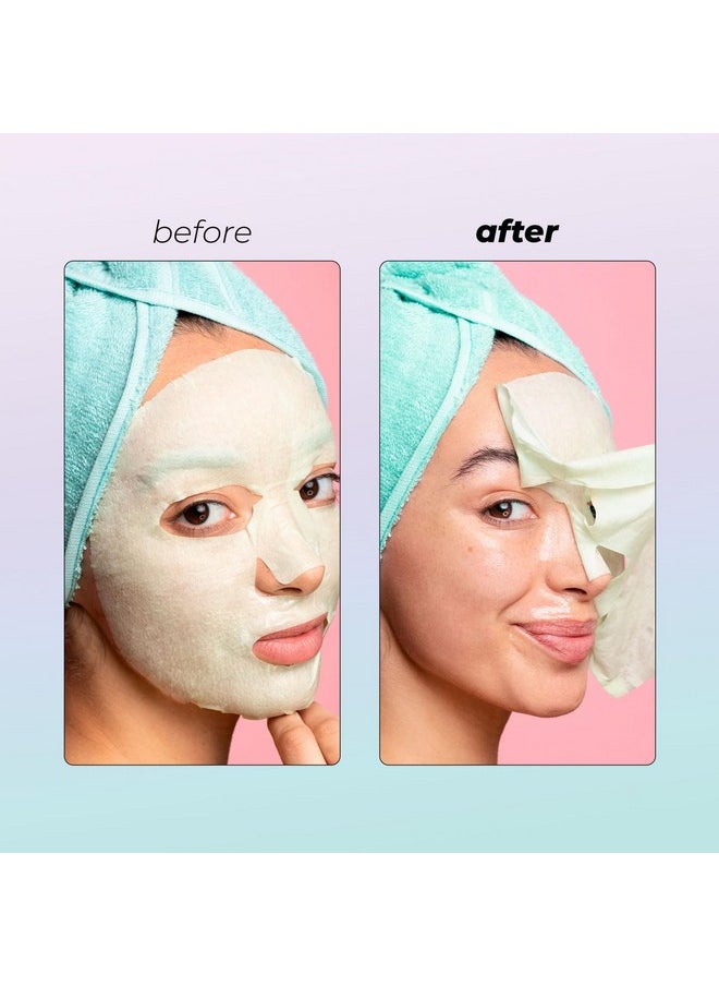 Vitamasques Face Masks Skincare Sheet Kit, 7-Pack - Juicy Collection of Triple-Layer Sheet Facial Masks - Pore Purifying, Brightening, and Hydrating