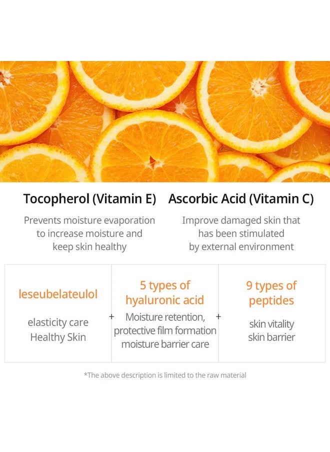 JMsolution Glory Aqua Tocopherol Vitamin C Mask -Hyaluronic acids-Vitamine C, E -Moisture Hydrating elasticity care skin vitality for all skin type