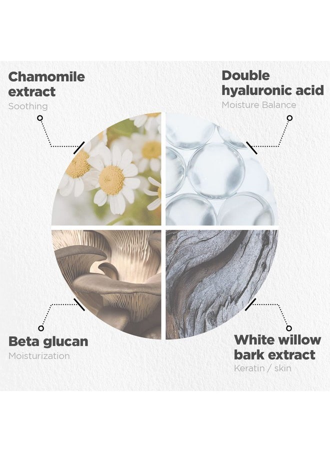 HYGGEE Relief Chamomile Mask - Wash off Petal Mask with BHA & Chamomile Extract - Soothing & Gentle Exfoliation Treatment - Skin Relaxing & Hydrating Skincare, 3.21 fl.oz.