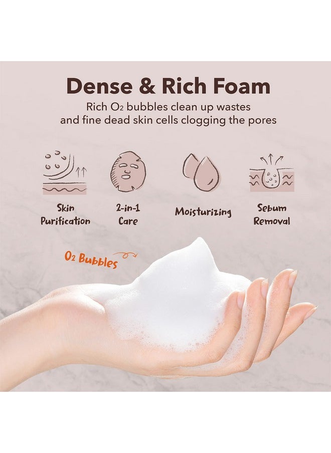 Purederm Deep Purifying Black O2 Bubble Mask Volcanic (10 Pack) - Bubble Face Sheet Mask for Purifying & Brightening