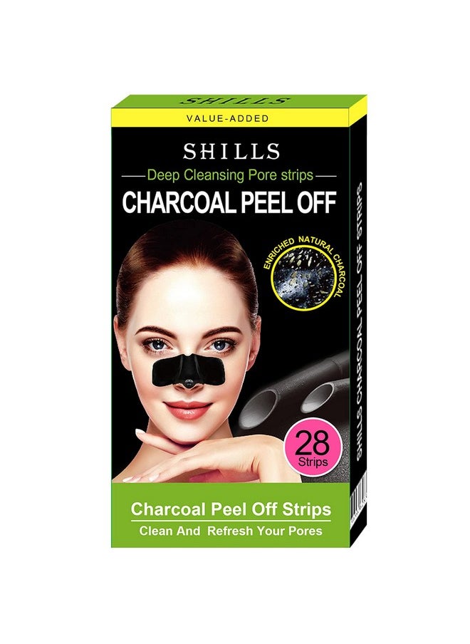SHILLS Purifying Pore Nose Strips, Pore Strips, Deep Cleansing Blackhead Removal Strips, Blackhead Remover Nose Strips, 28 count Pack, Non-Comedogenic, Oil Free for All Skin