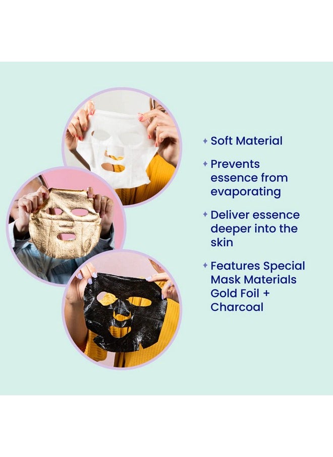 FACETORY K Beauty Face Mask Skin Care - BEST OF 7 COLLECTION Sheet Mask Set | Natural Premium Korean Face Mask For All Skin Types - No Sulfates No Parabens (7 pc)