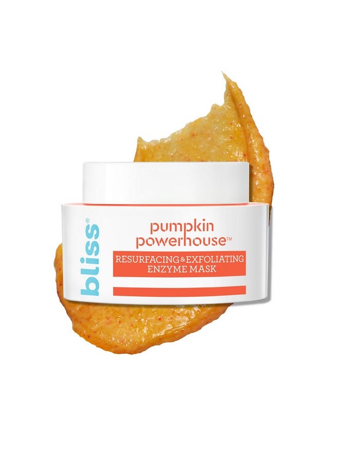 Bliss Pumpkin Enzyme Face Mask | Pumpkin Powerhouse Resurfacing & Exfoliating Mask | Vitamins, Minerals & Antioxidants for Brightness | Clean | Paraben Free | Cruelty-Free | Vegan (1.7 Oz)