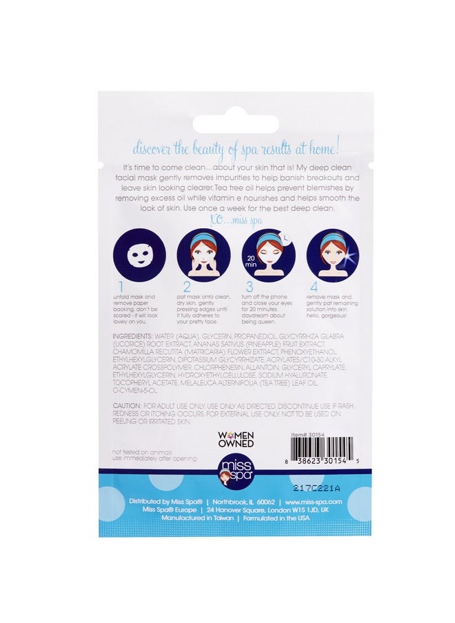 Miss Spa Facial Sheet Mask Deep Clean