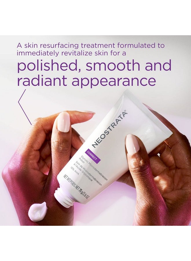 NEOSTRATA Glycolic Microdermabrasion Face Polish Skin Resurfacing Treatment For All Skin Types, 2.6 oz.