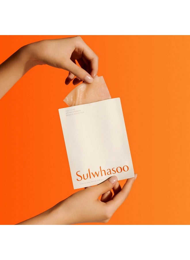 Sulwhasoo First Care Activating Sheet Mask - Korean Sheet Mask for Dry skin, Skin Barrier Strengthening, Visibly Plumps & Hydrates, Reduces Visible Fine Line & Wrinkles, Vitamin C