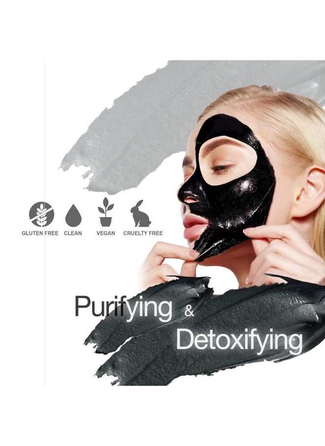Epielle Black Charcoal Peel Off Face Mask | Deep Pore Cleansing with Activated Charcoal | Detoxifying and Purifying Blackhead Remover Mask | 6.0 fl oz | 2 Bulk Pack