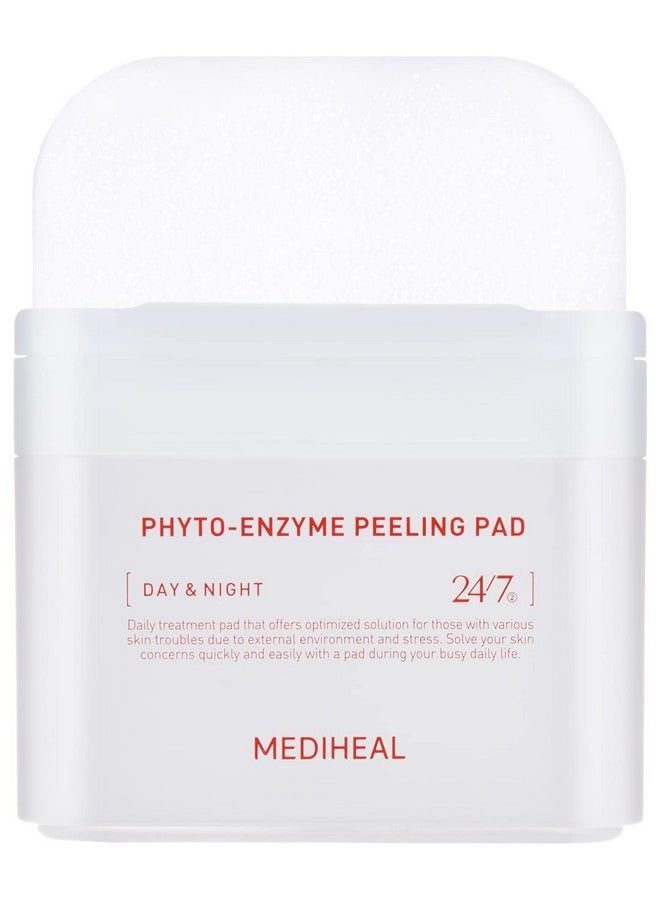 MEDIHEAL Phyto Enzyme Peeling Pad - Vegan Face Resurfacing Gauze Pads with LHA & Papaya Enzym - Pore Tightening Pads to Control Sebum - Exfoliating Pads for Dead Skin Cells, 90 Pads