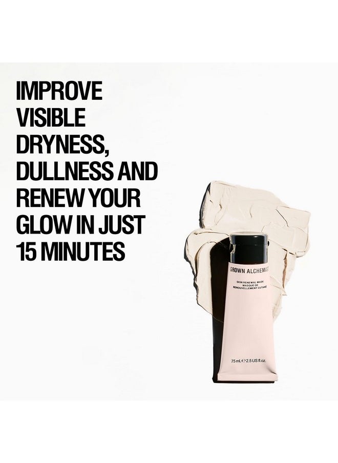 Grown Alchemist Skin Renewal Mask - Deep Cleansing Clay Mask for Face with All Natural Ingredients rich in Vitamins A, E & D - Facial Skin Care Product for Firmer, Smoother, & Toned Skin (75 ml)