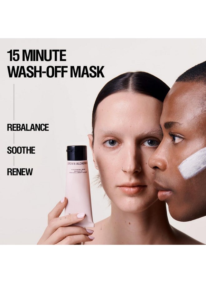 Grown Alchemist Skin Renewal Mask - Deep Cleansing Clay Mask for Face with All Natural Ingredients rich in Vitamins A, E & D - Facial Skin Care Product for Firmer, Smoother, & Toned Skin (75 ml)