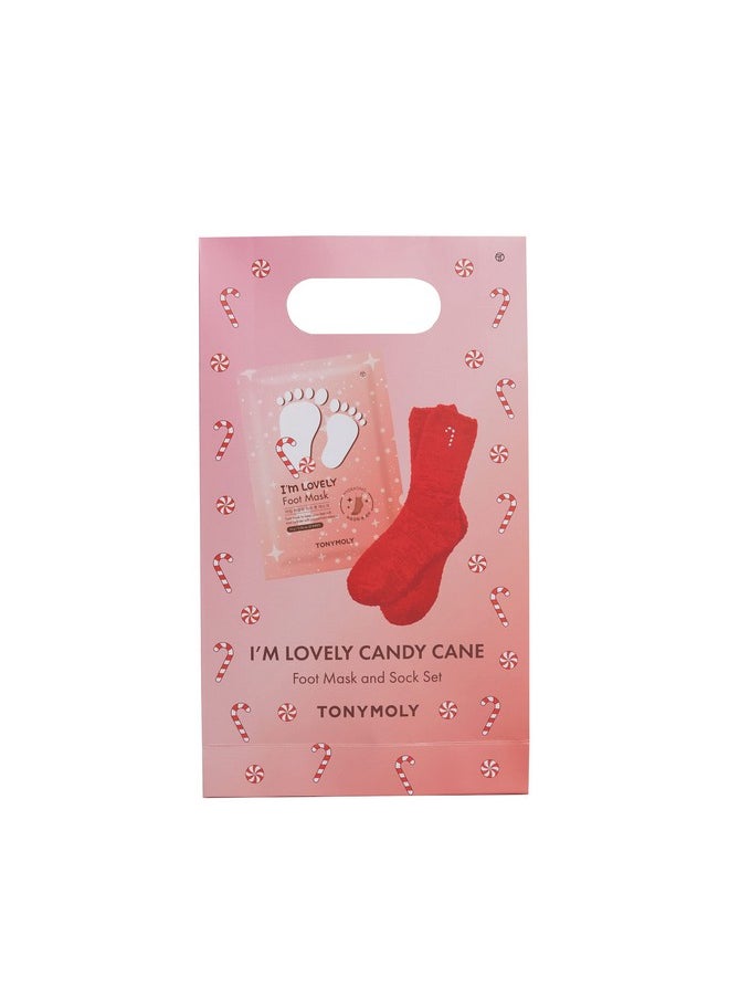 TONYMOLY I'm Lovely Candy Cane Foot Mask Set