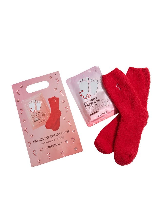 TONYMOLY I'm Lovely Candy Cane Foot Mask Set