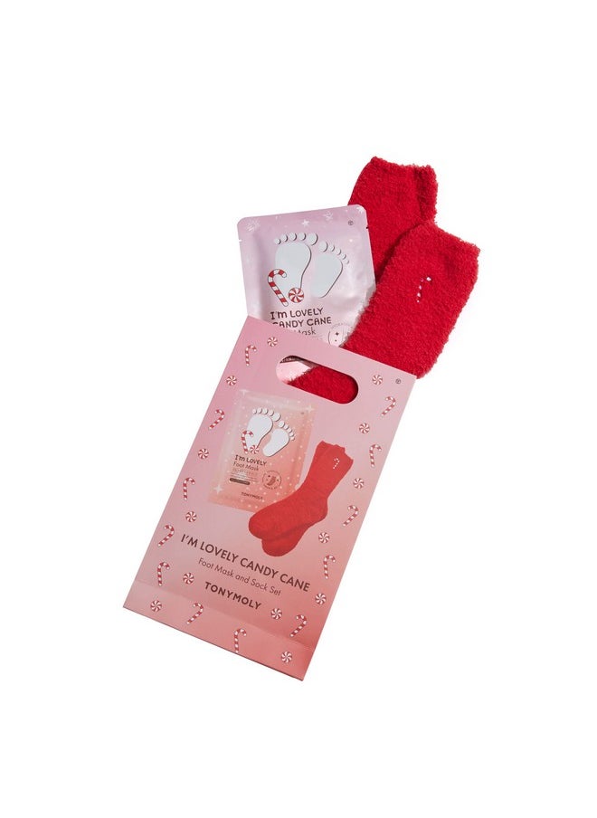 TONYMOLY I'm Lovely Candy Cane Foot Mask Set