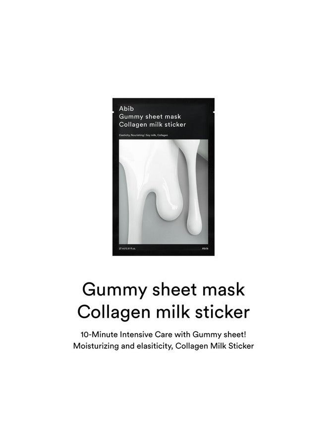 Abib Gummy Sheet Mask 10 Sheets (Collagen Milk)