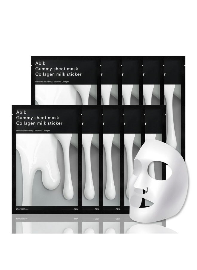 Abib Gummy Sheet Mask 10 Sheets (Collagen Milk)