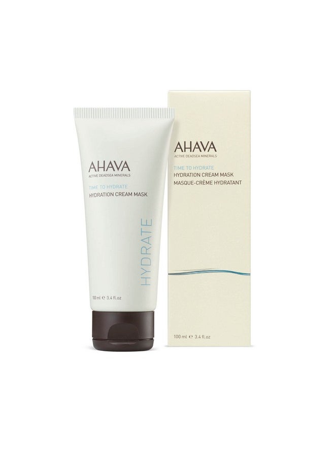 AHAVA Hydration Cream Mask - Replenishes, Fights Dehydration, Calms & Enhances Smoothness, Enriched by Exclusive Dead Sea Osmoter & Mud, Pentavitin, Vitamin E, Shea Butter & Hyaluronic Acid 3.4 Fl.Oz