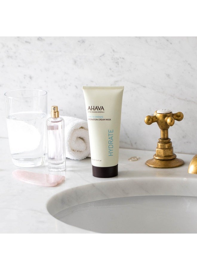 AHAVA Hydration Cream Mask - Replenishes, Fights Dehydration, Calms & Enhances Smoothness, Enriched by Exclusive Dead Sea Osmoter & Mud, Pentavitin, Vitamin E, Shea Butter & Hyaluronic Acid 3.4 Fl.Oz