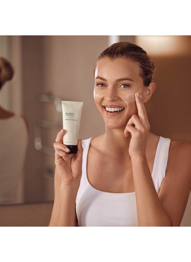 AHAVA Hydration Cream Mask - Replenishes, Fights Dehydration, Calms & Enhances Smoothness, Enriched by Exclusive Dead Sea Osmoter & Mud, Pentavitin, Vitamin E, Shea Butter & Hyaluronic Acid 3.4 Fl.Oz