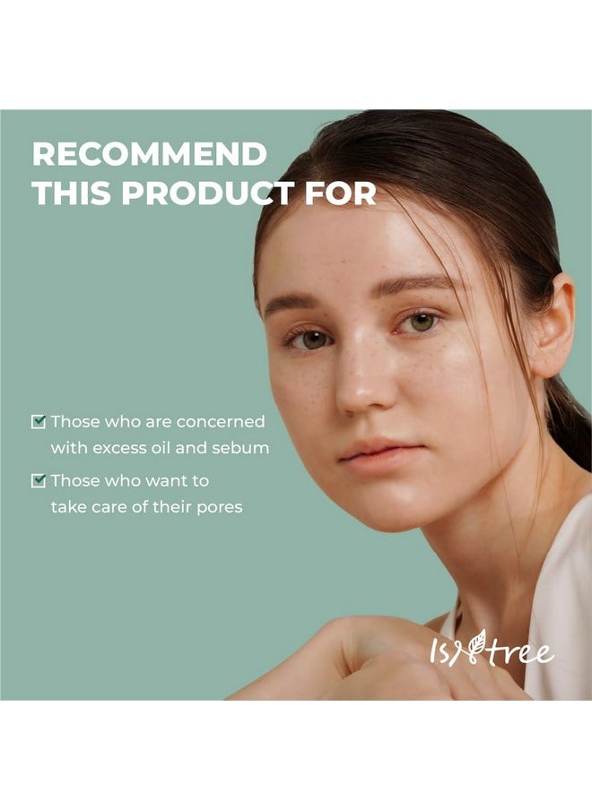 IsNtree Mugwort Calming Clay Mask 100ml, 3.38 fl.oz | Sebum Control | Pore Tightening | Exfoliates Rough Skin | Blackhead Care | Wash-Off Mask | Korean Skincare