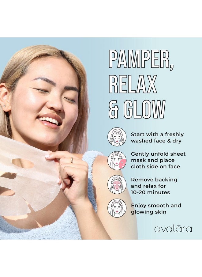 Avatara U Go Coco Facial Mask, Hydrating Mask 5 Sheets, Hydrating Sheet Masks, Coconut Fruit Extract & Hyaluronic Acid, Face Mask Skincare Beauty Essential, Soothe Skin. Moisture Protection, 5 Pack